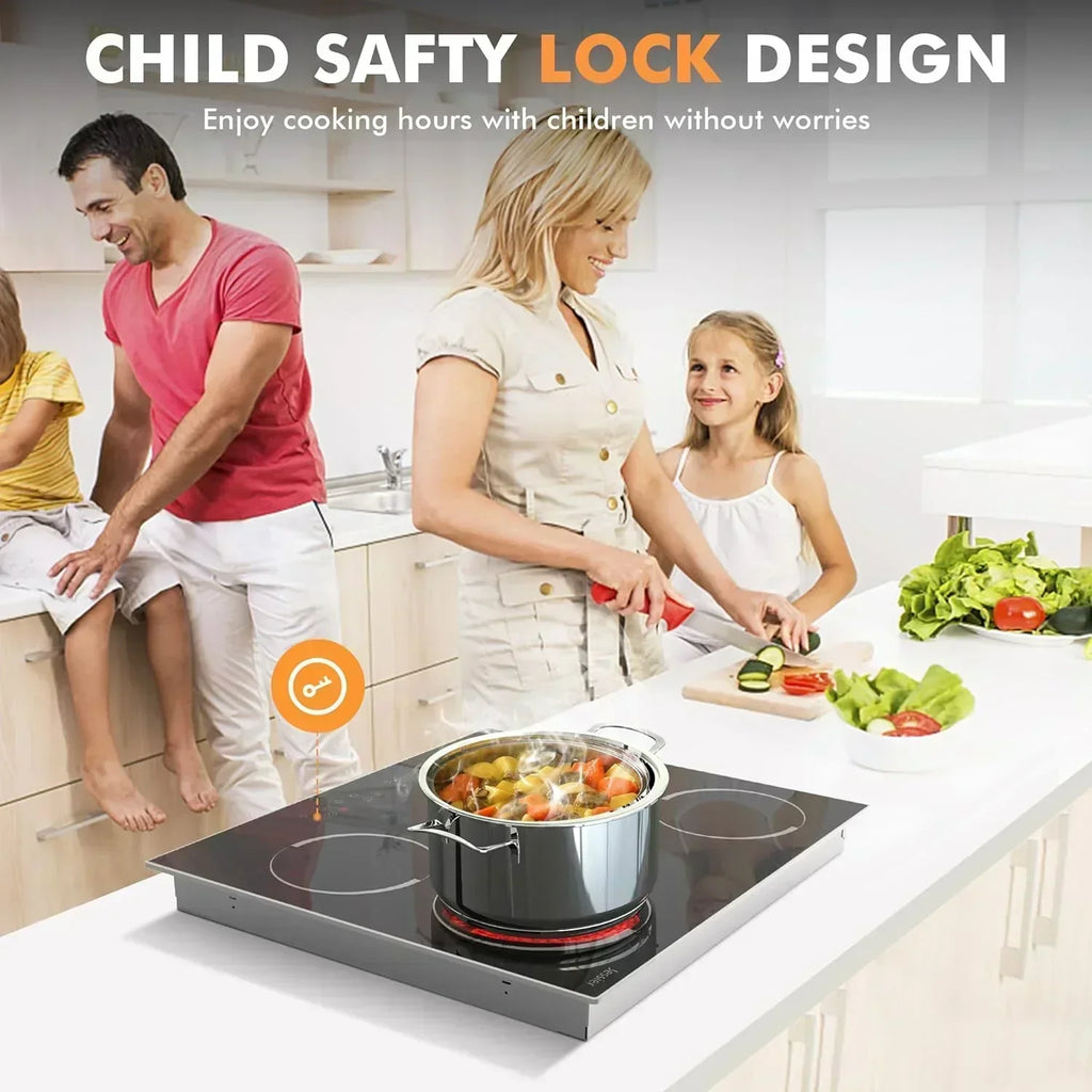 Electric Cooktop 30 Inch - 5 Burners Built-in Ceramic Cooktop 30" Electric Stove Top wourant