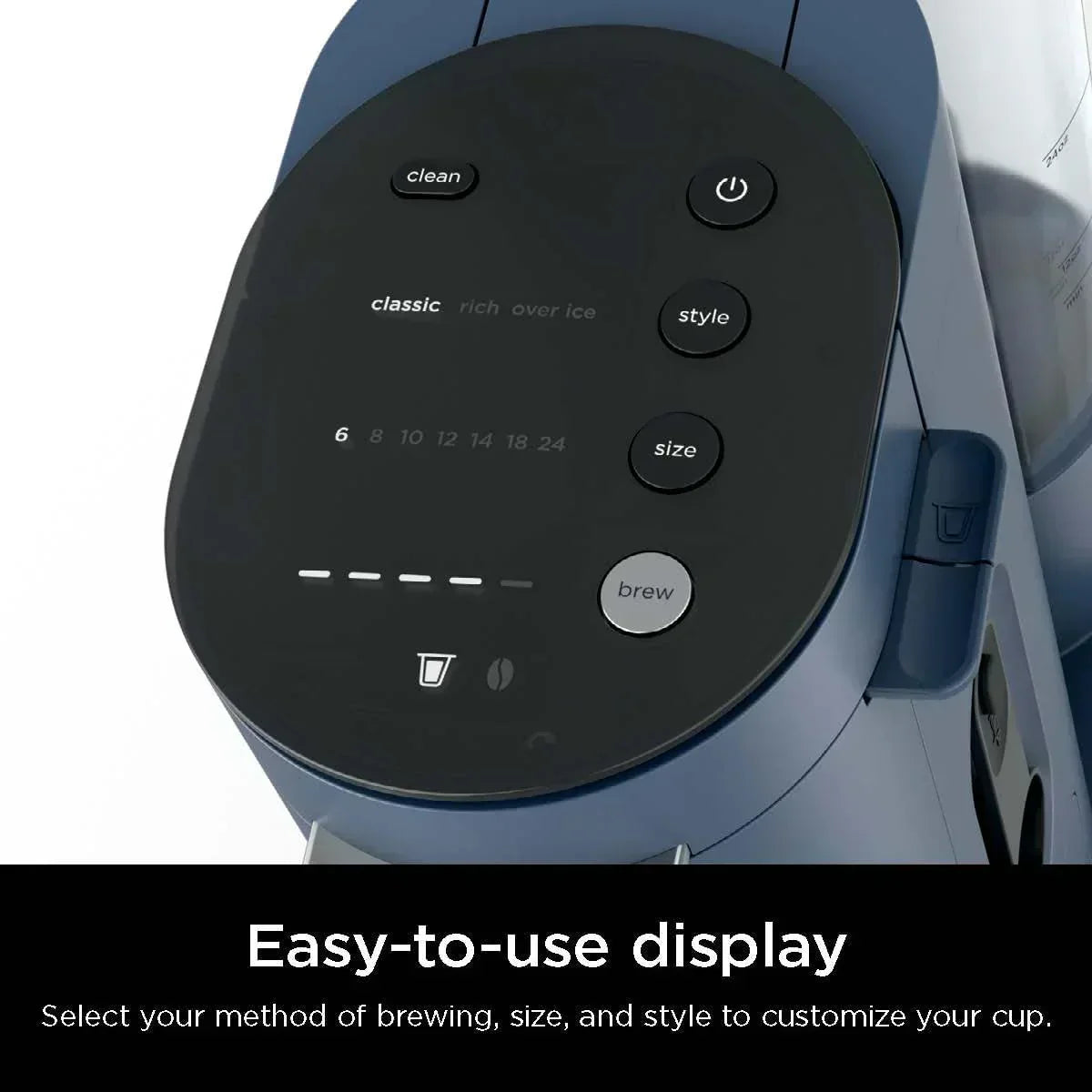 Ninja Pods Grounds Single-Serve Coffee Maker K-Cup Pod Compatible Brews Grounds Compact Design wourant