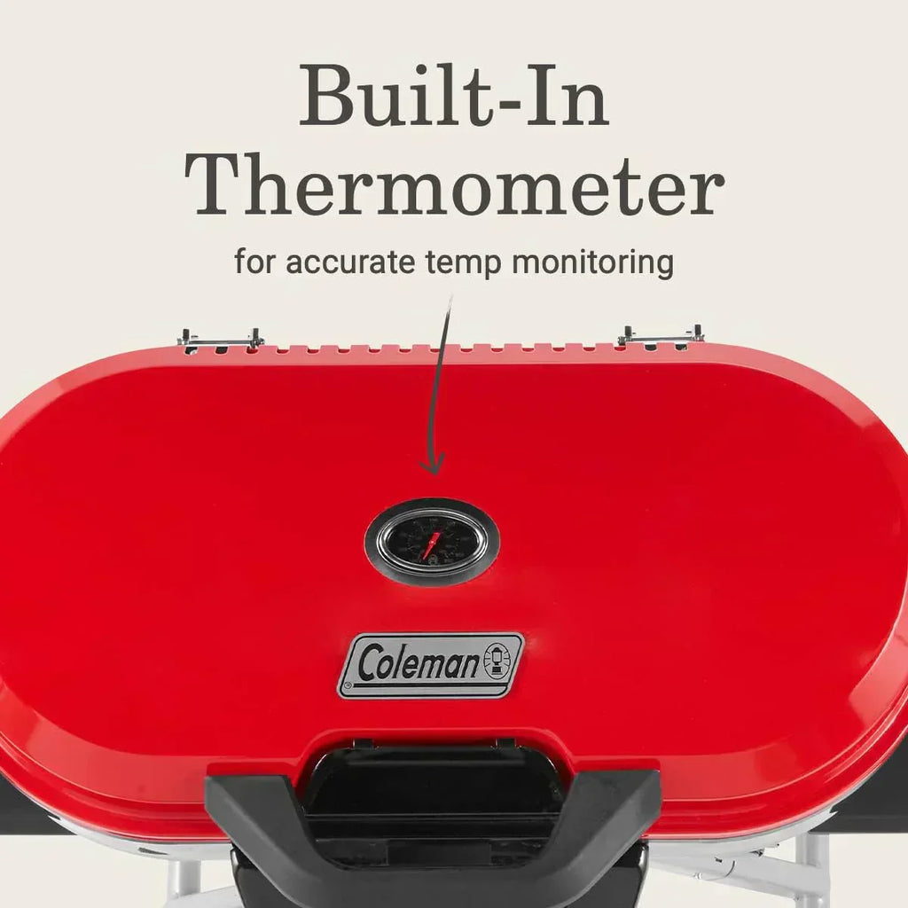 RoadTrip 285 Portable Stand-Up Propane Grill with 3 Adjustable Burners Instastart Ignition 20,000 BTUs wourant
