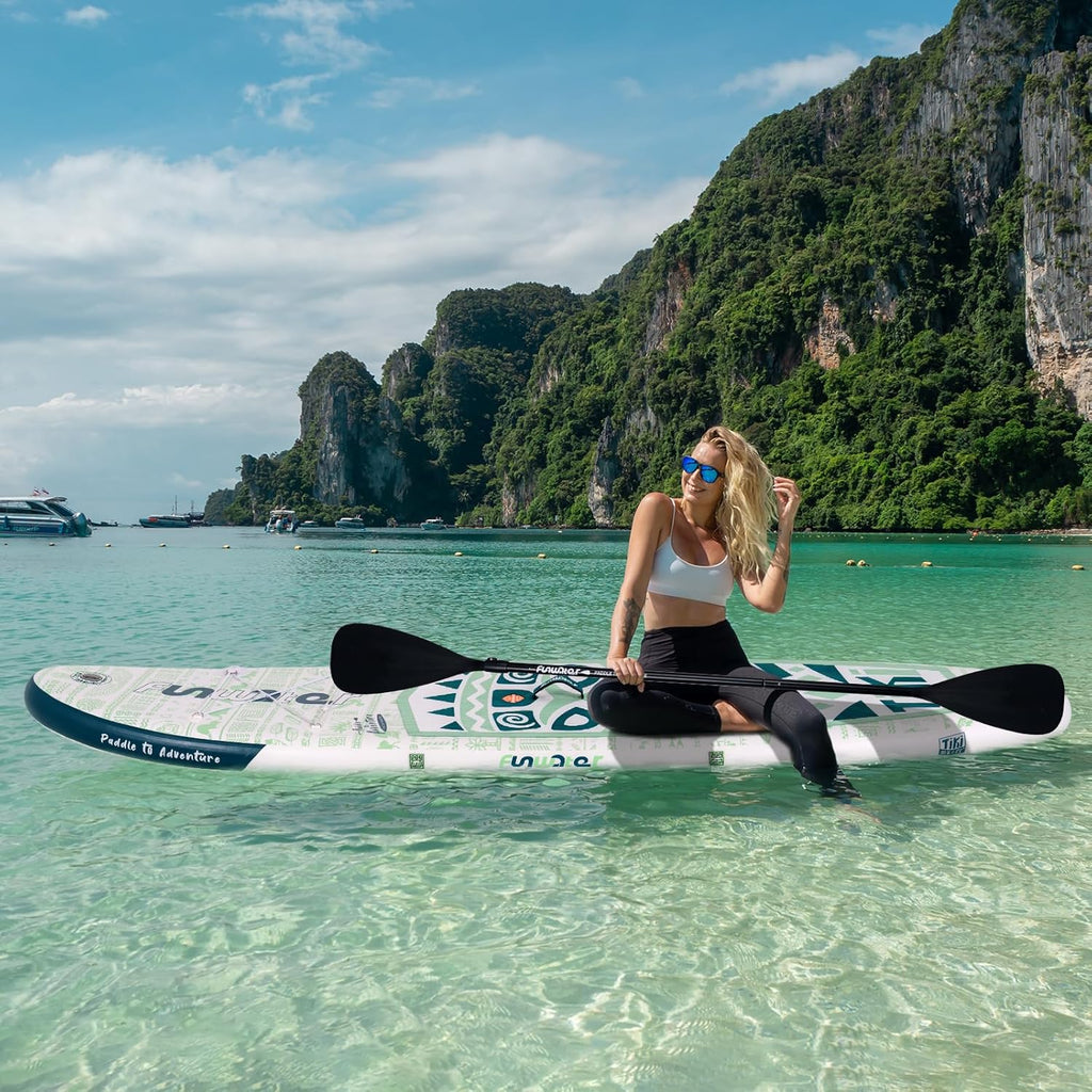FunWater Inflatable Stand Up Paddle Board Premium SUP Paddle Accessories EVA Deck wourant
