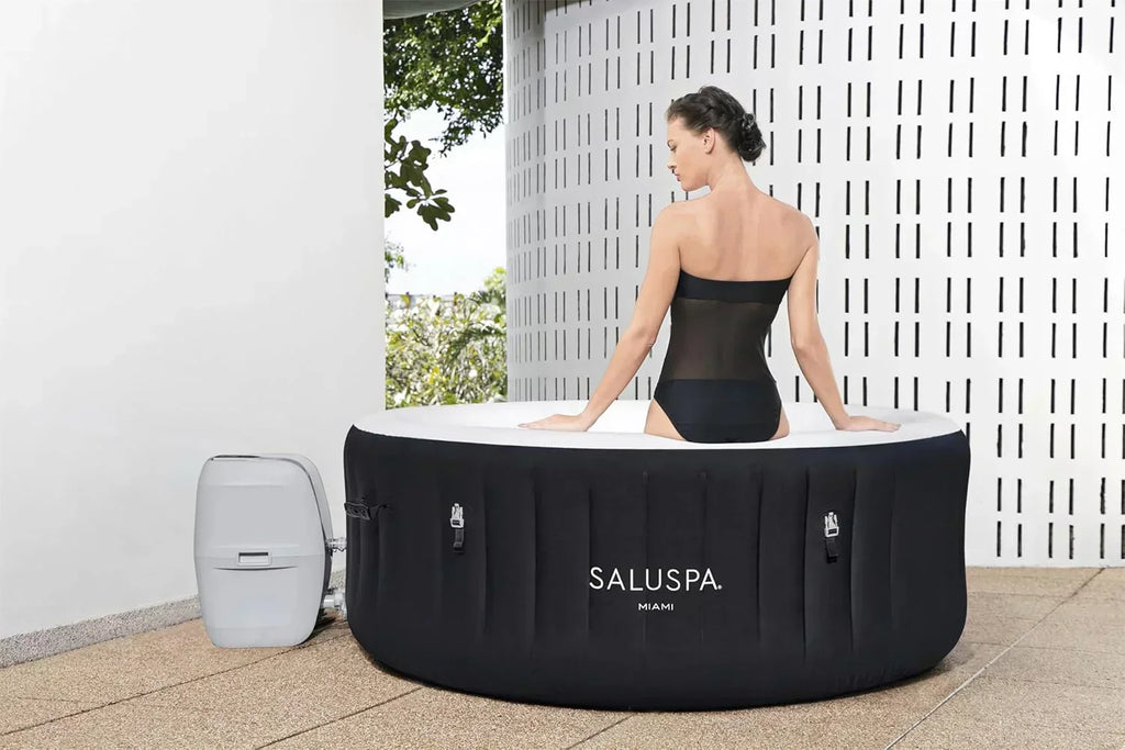 Bestway SaluSpa Miami EnergySense AirJet Inflatable Hot Tub Spa 71" x 26" Portable Hot Tub wourant
