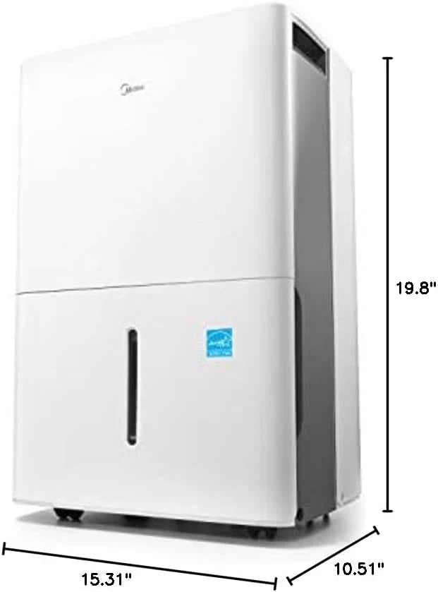 Midea 4,500 Sq. Ft. Dehumidifier Pump Included Energy Star Certified 50 Pint Ideal For Basements wourant