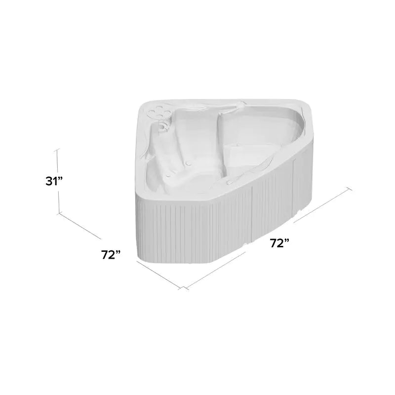 Lifesmart Spas 3 Person 17 Jet Plug And Play Hot Tub with Ozonator in Espresso wourant