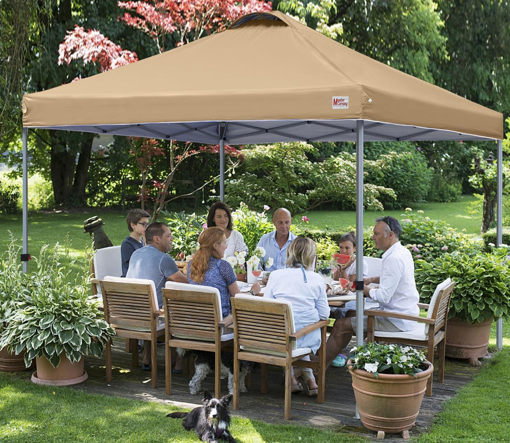 Durable Pop-up Canopy Tent with Roller Bag (10x10 Black) wourant
