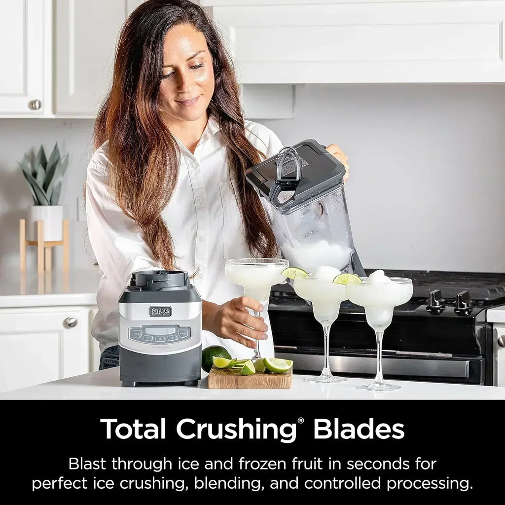 Ninja BL660 Professional Compact Smoothie and Food Processor Blender 1100W 3 Functions wourant