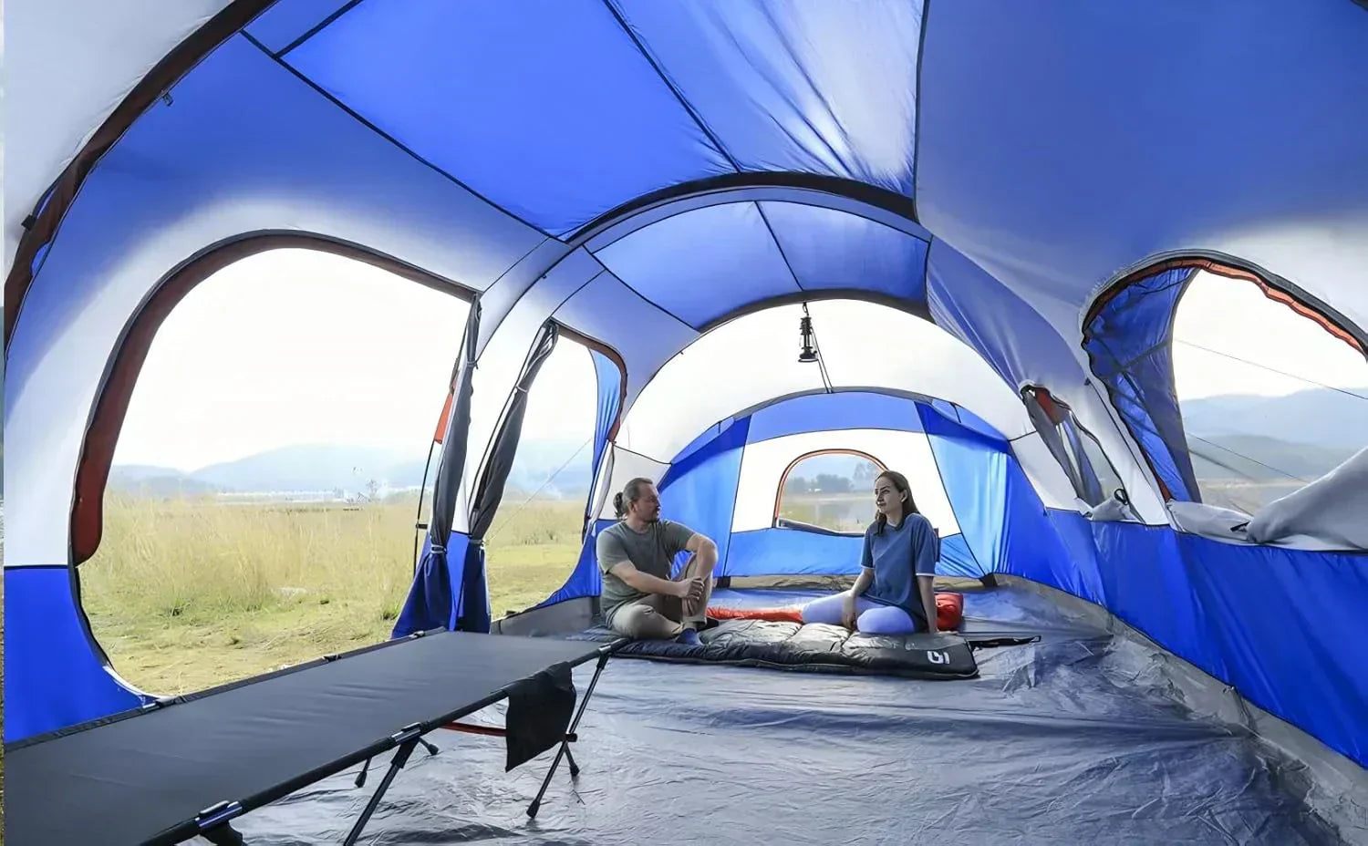 CAMPROS CP Tent 12-Person-Camping-Tents 3 Room Family Tents Waterproof Family Tent wourant