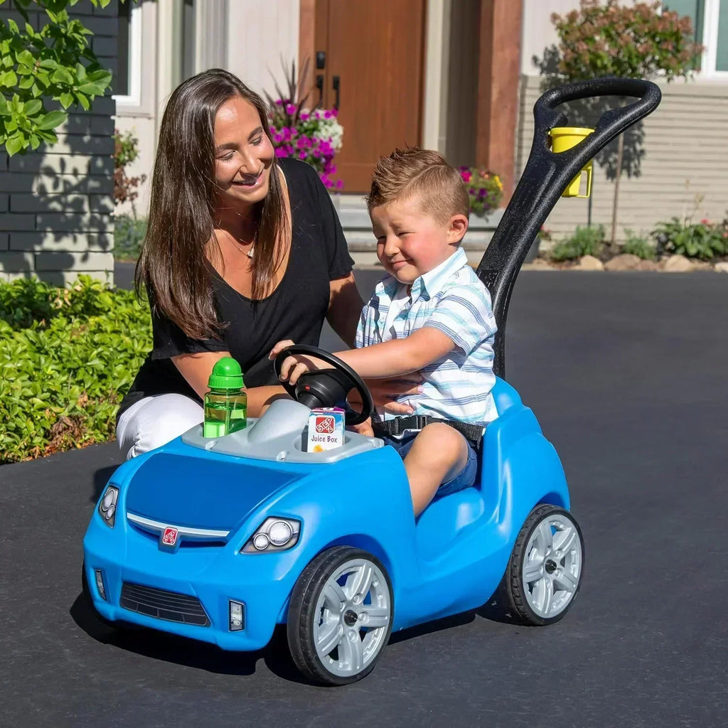 Step2 Whisper Ride II Ride On Push Toy Car Pink Ride On Car with Included Seat Belt Easy Storage wourant