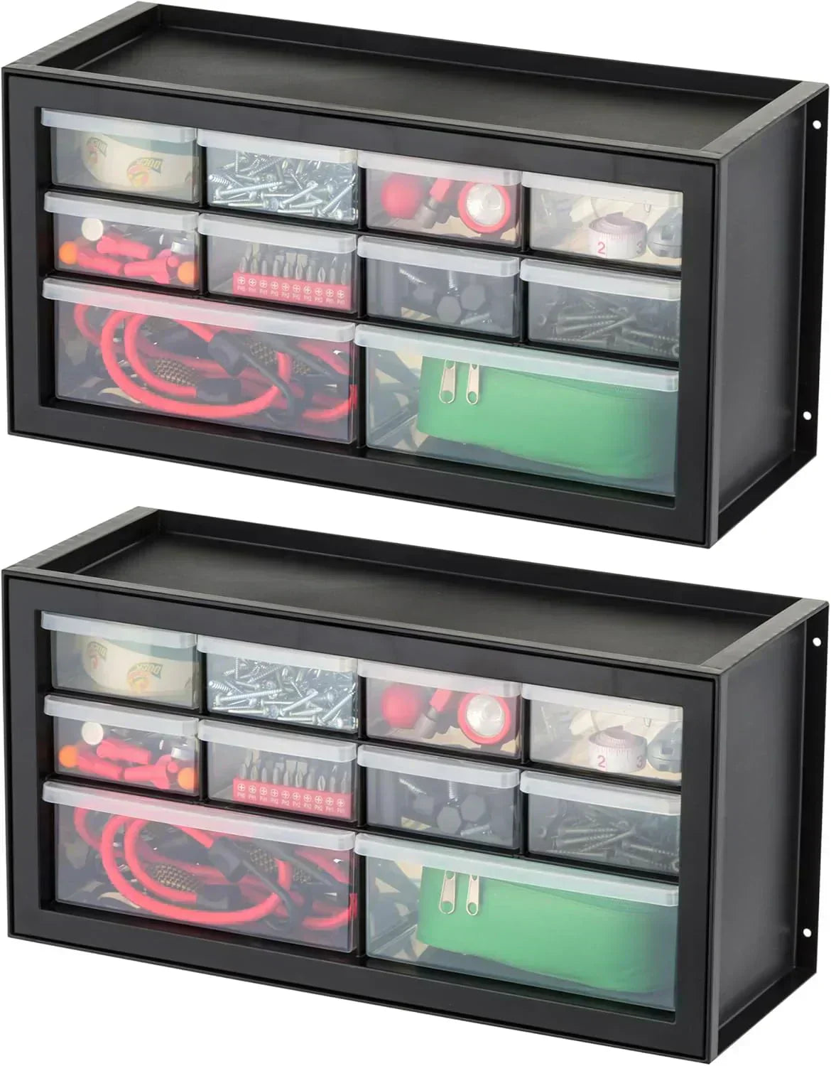 IRIS USA Screw Tool Organizer Small Parts Cabinet Chest Storage Drawers Organization Toolbox wourant