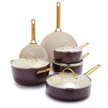 Hard Anodized Healthy Ceramic Nonstick 10 Piece Cookware Pots and Pans Set wourant