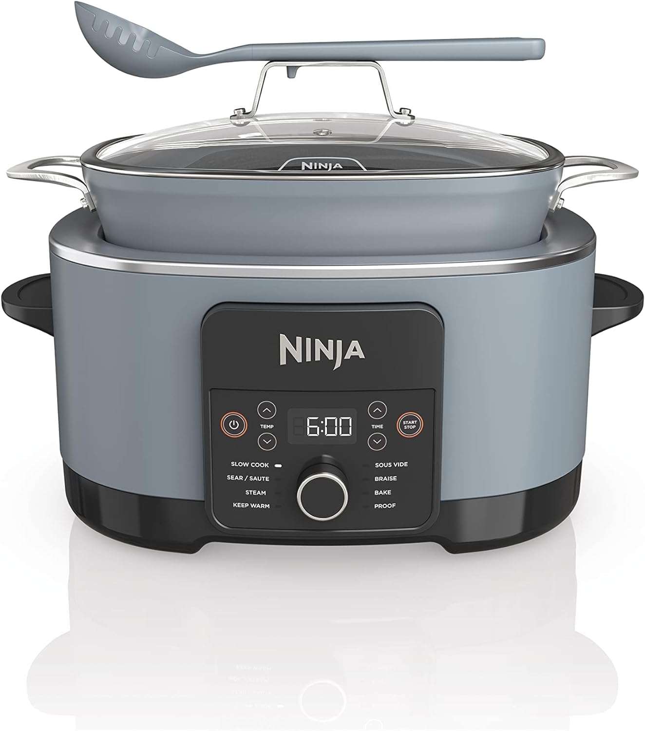 Ninja Slow Cookers 8.5-Quart Multi-Cooker with Dutch oven, steamer, glass lid with integrated spoon, nonstick and oven-safe pot wourant
