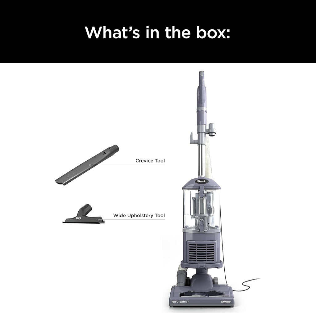 Upright Vacuum Navigator Lift-Away Deluxe with Large Dust Cup Capacity HEPA Filter Swivel Steering Upholstery Tool & Crevice Tool wourant