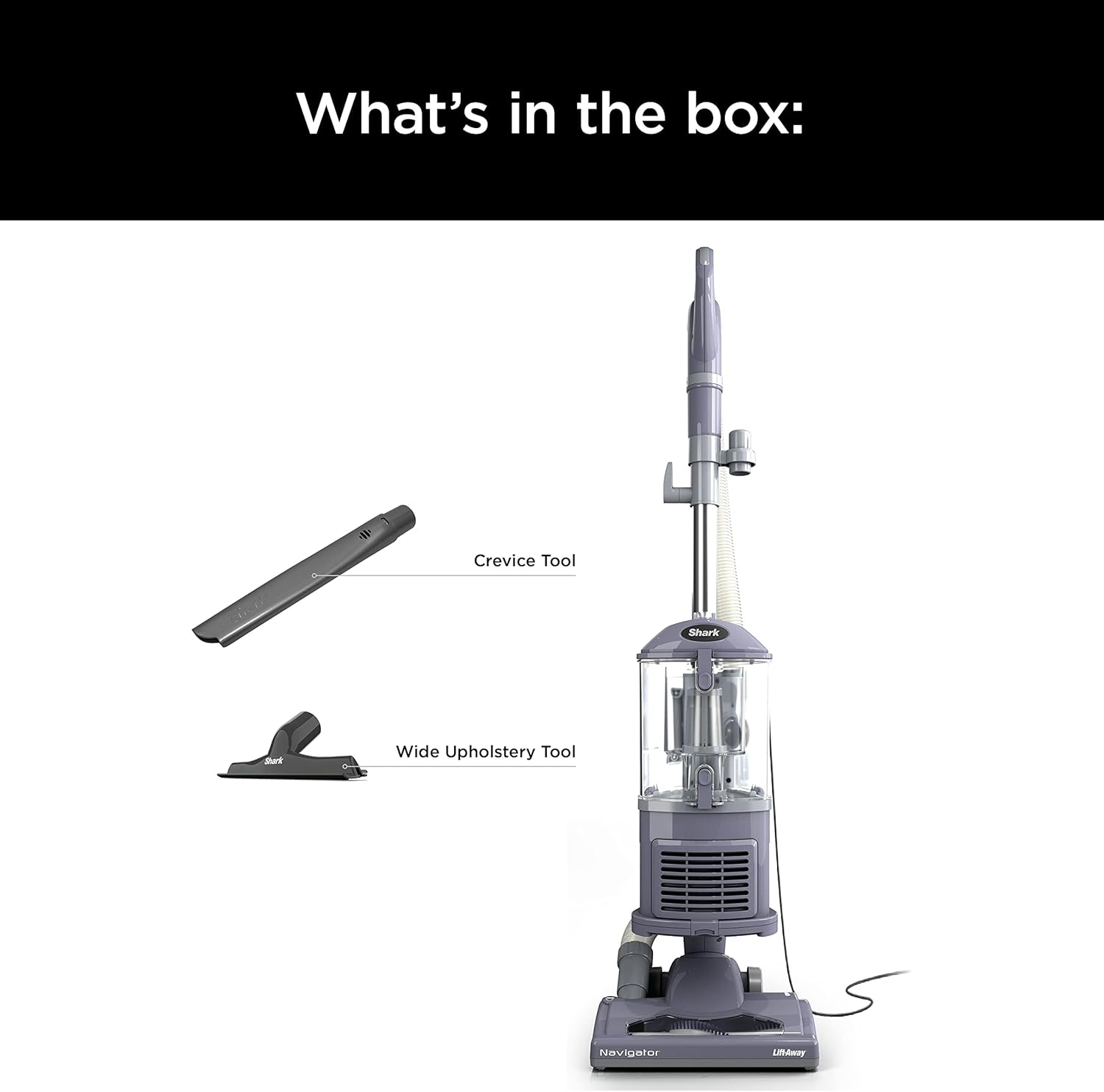 Upright Vacuum Navigator Lift-Away Deluxe with Large Dust Cup Capacity HEPA Filter Swivel Steering Upholstery Tool & Crevice Tool wourant
