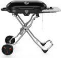 Propane Gas Grill 2 Burner Grill with Cast Iron Skillet and Grate Combo wourant