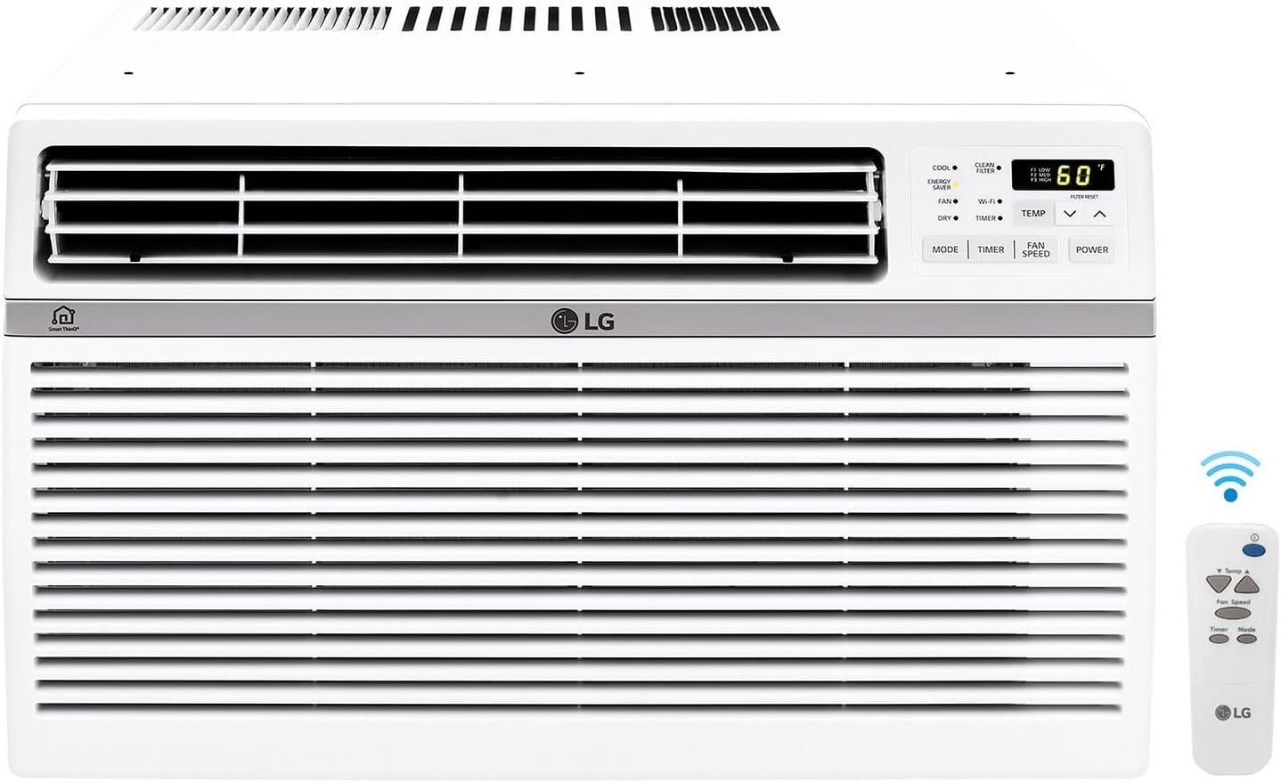 LG 6,000 BTU Window Air Conditioner, 115V, Cools 250 Sq.Ft. for Bedroom, Den wourant