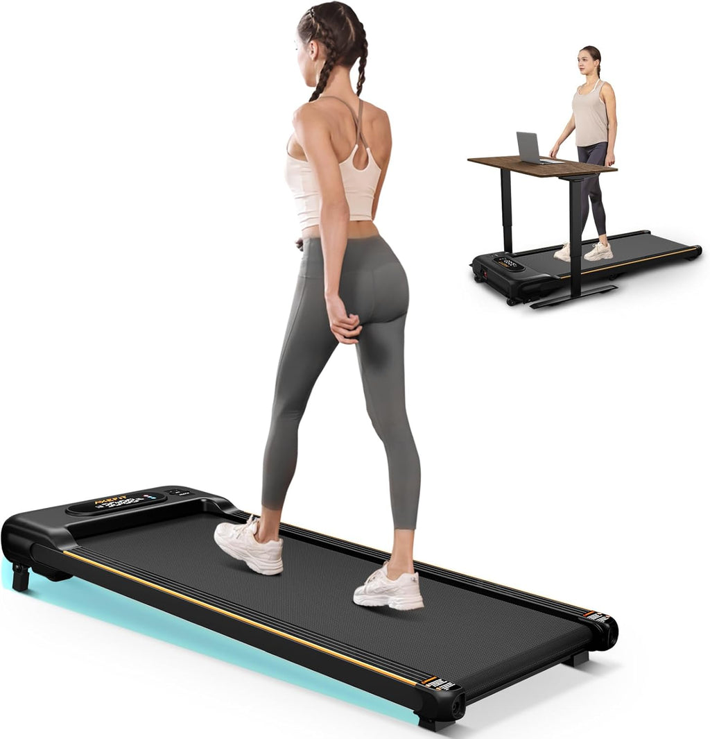 2.5 HP Portable Treadmill with Inclined Walking Pad, Panel and Remote, 4-in-1 Walking Treadmill, 265 lb Capacity wourant