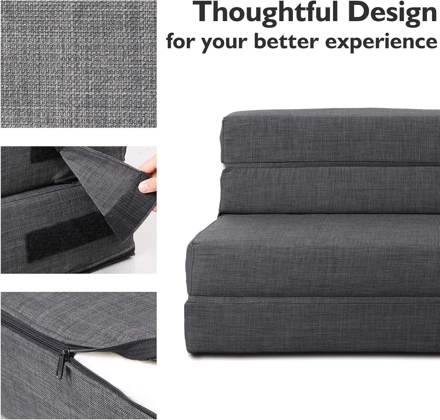 60 inch pull out sofa bed memory foam sofa with 2 pillows futon bed guest bed and pull out sofa wourant