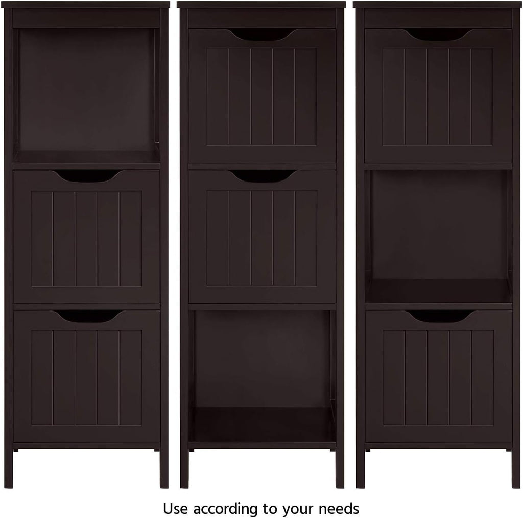 Bathroom Floor Cabinet, Wooden Storage Cabinet with 2 Drawers, Multifunctional Side Organizer Rack Stand Table wourant