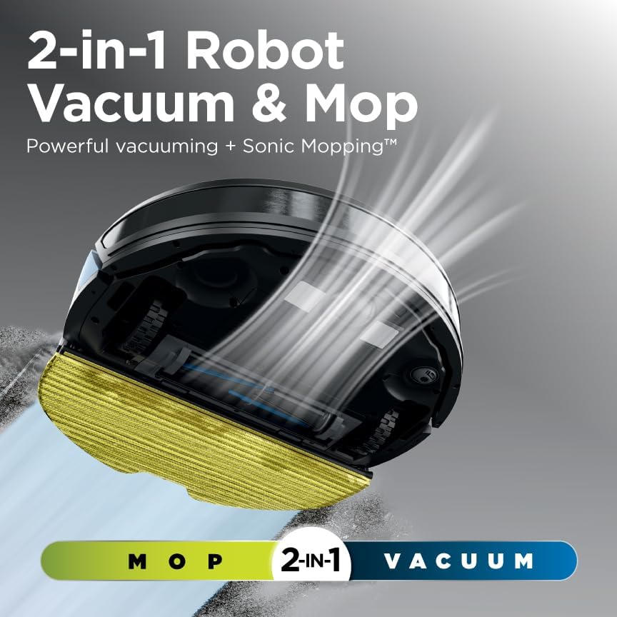 Robot Vacuum & Mop Combo, Powerful Suction, Matrix Plus, 60-Day Debris Capacity, HEPA Bagless Self Empty Base, Sonic Mopping, Home Mapping for Pet Hair - Carpets & Hardfloor, AV2610WA wourant