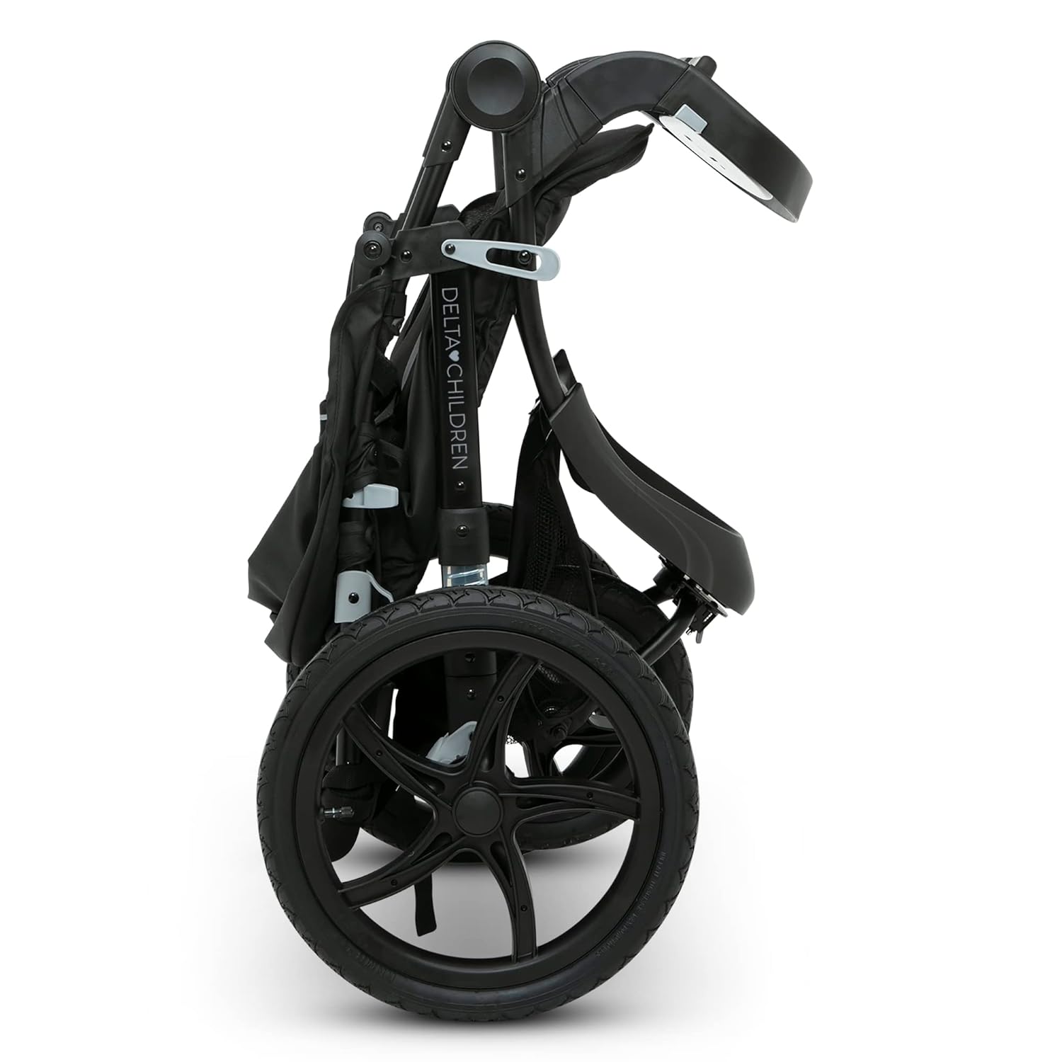 Delta Children Apollo Jogging Stroller Shock Absorbing Frame with Large Canopy Recline wourant
