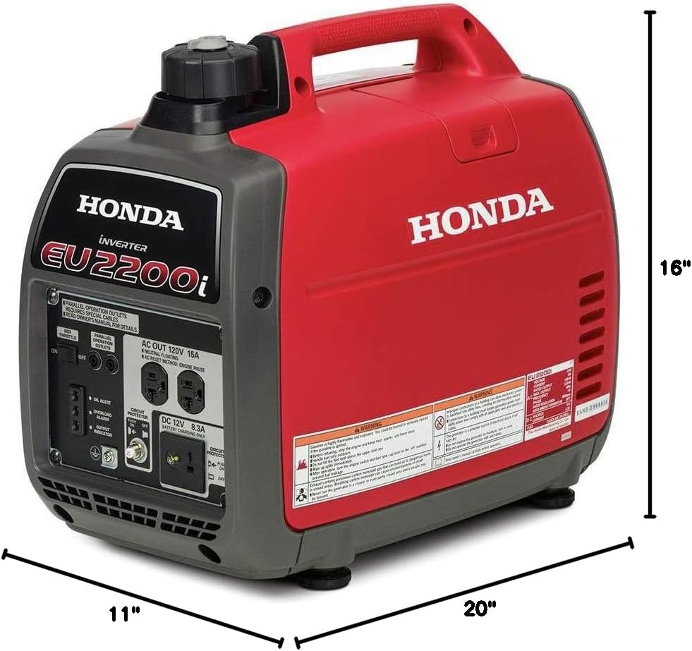 Honda 664240 EU2200i 2200 Watt Portable Inverter Generator with Co-Minder wourant