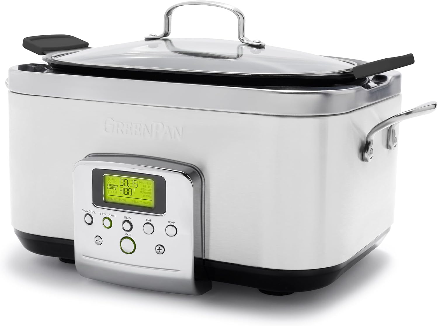 8-in-1 Programmable 6QT Electric Slow Cooker with Dishwasher-Safe Lid and Removable Base wourant