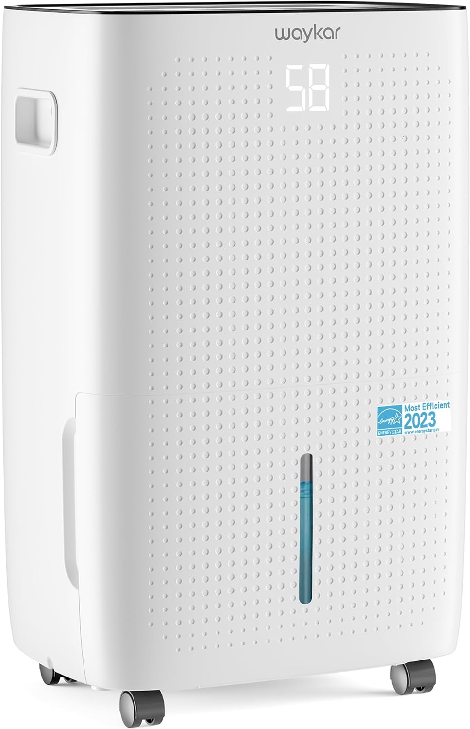 Waykar 2000 Sq. Ft Dehumidifier for Home and Basements, with Auto or Manual Drainage, 0.66 Gallon Water Tank Capacity wourant