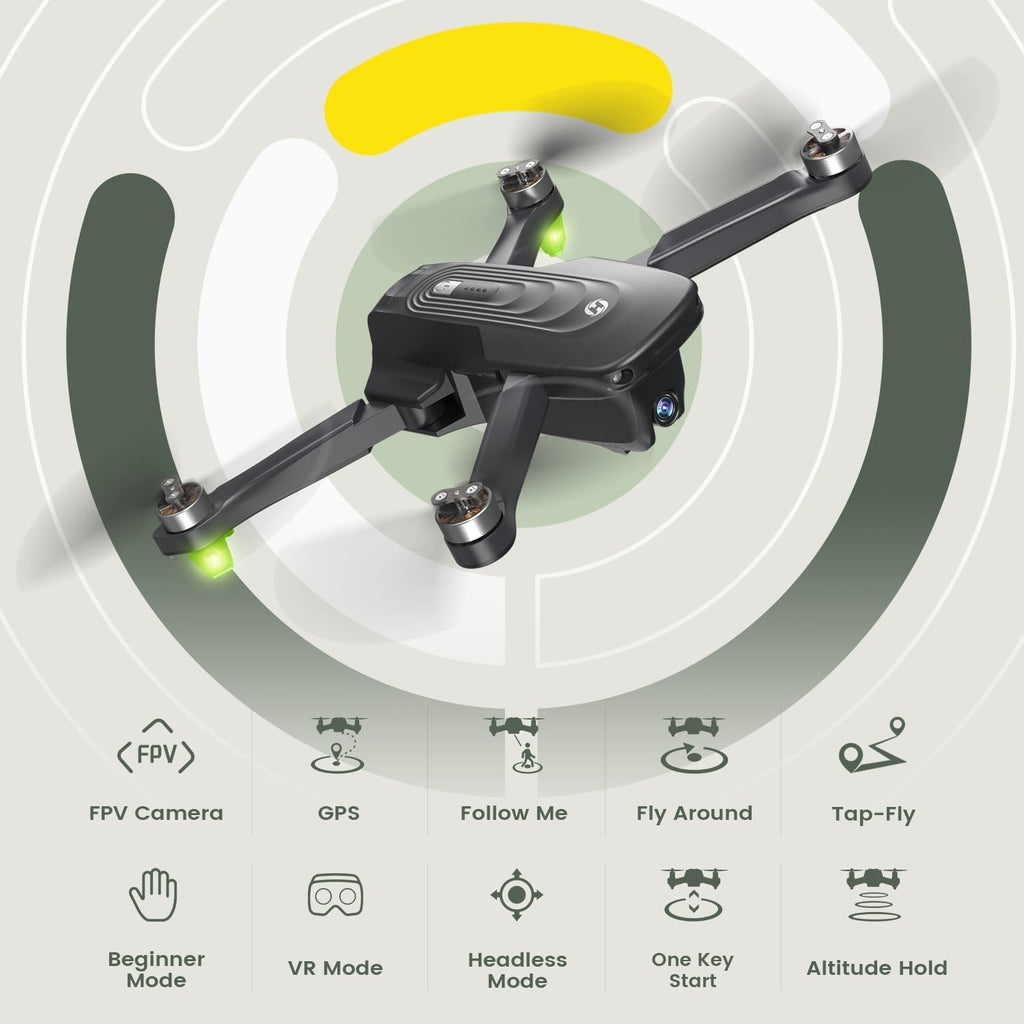 Holy Stone GPS Drone with 4K Camera for Adults, HS175D RC Quadcopter with Auto Return, Follow Me, Brushless Motor, Circle Fly, Waypoint Fly, Altitude Hold, Headless Mode, 46 Mins Long Flight wourant
