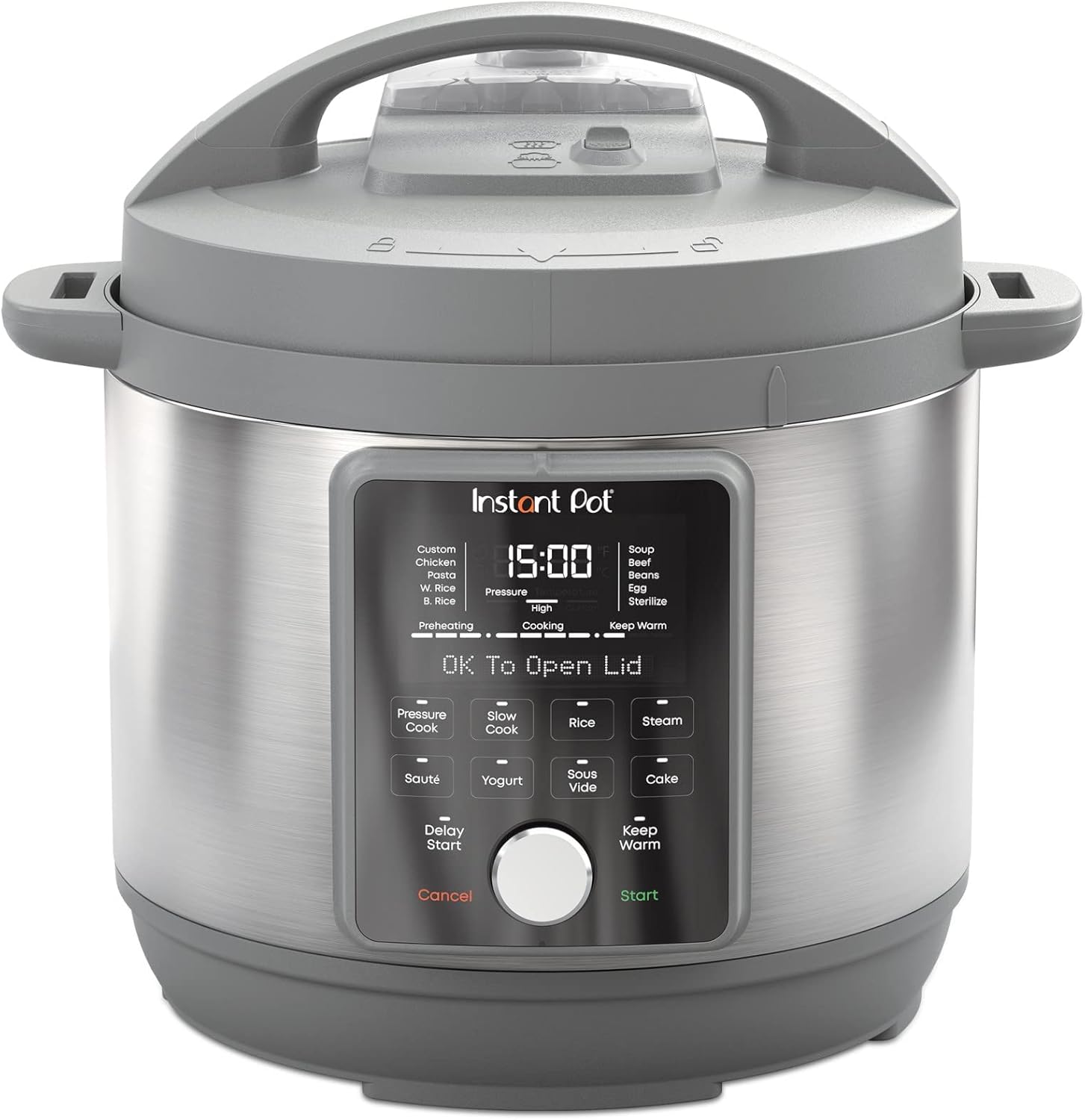 Instant Pot 8-Quart Whisper Quiet 9-in-1 Electric Pressure Cooker Slow Rice Cooker Steamer wourant