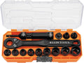 Klein Tools 65500KNECT KNECT Impact Socket Set SAE and Metric Pass Through Socket Set wourant
