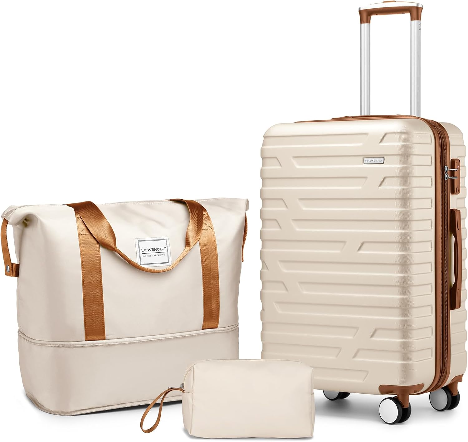 Luggage 6-piece hardshell expandable suitcase lightweight travel carry-on luggage set wourant
