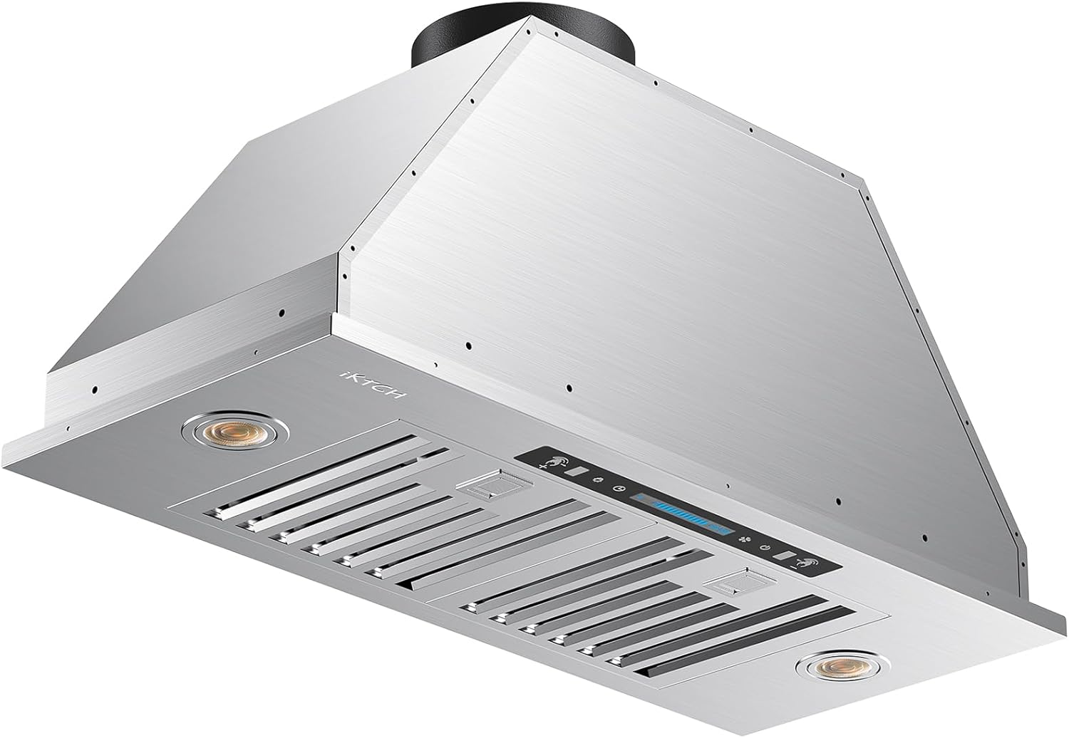 IKTCH 30" Built-in/Plug-in Range Hood 900 CFM, Ducted/Ductless Convertible Ducted, Stainless Steel Kitchen Range Hood wourant
