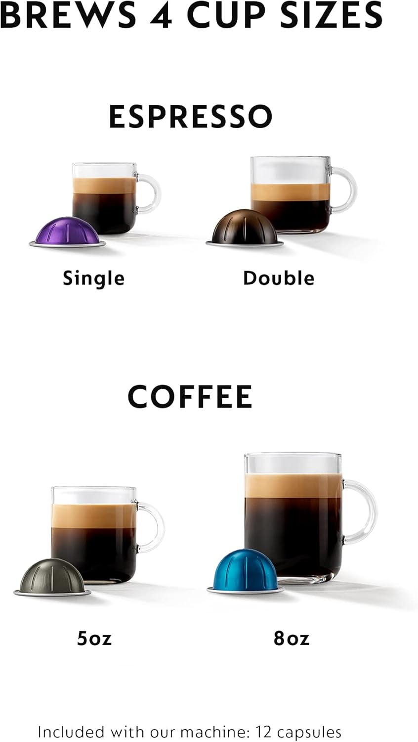 Nespresso De'Longhi Vertuo Coffee and Espresso Machine wourant