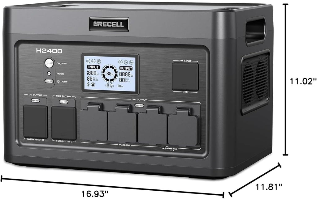Portable Power Station 300W (Peak 600W),230.88Wh Solar Generator with 60W USB-C PD Output, 110V Pure Sine Wave AC Outlet Backup Lithium Battery for Outdoors Camping Travel Home Blackout wourant