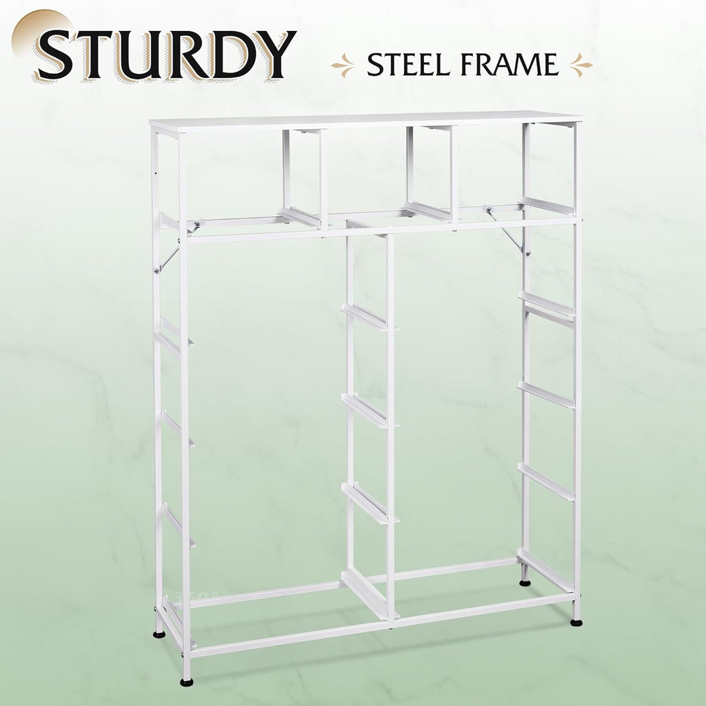 Storage Organizer Unit with 11 Fabric Bins, Storage Drawers Organizer with Steel Frame, Tall Storage Tower Organizaton wourant
