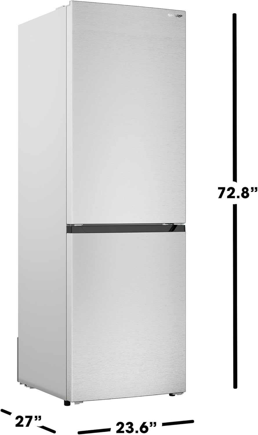 Sharp Bottom-Freezer Counter-Depth Refrigerator, 24 Inch, 11.5 Cubic Foot wourant