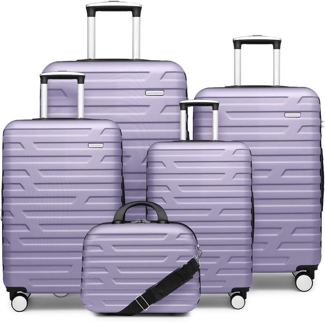 Luggage 6-piece hardshell expandable suitcase lightweight travel carry-on luggage set wourant