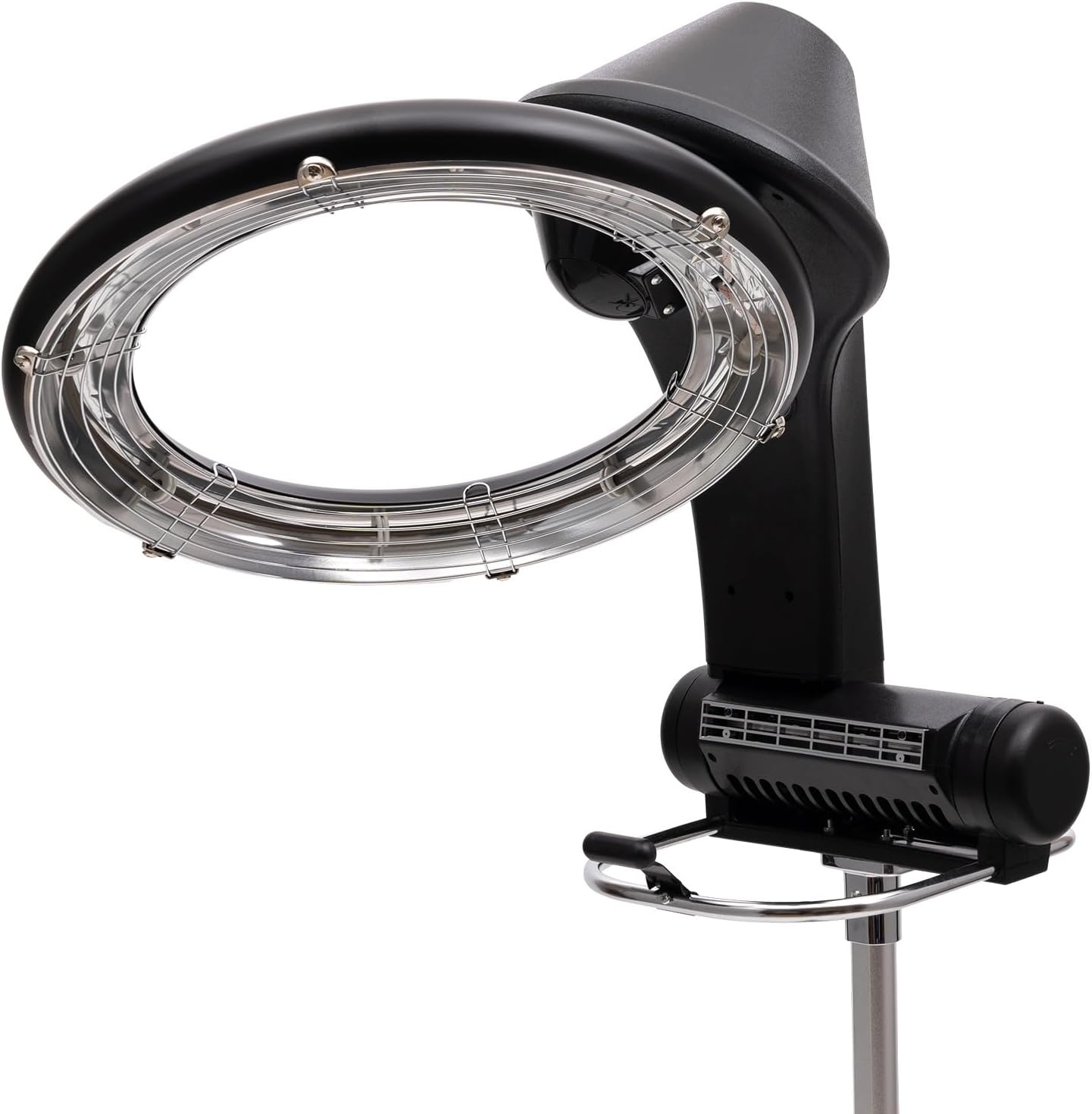 Hair Dryer, 1200W Hair Salon Color Processor Dryer with Infrared Technology, 6 Modes, 360 Efficient Heating, Adjustable Height, Rolling Base for Salon & Home Use, Quiet Care, Black wourant