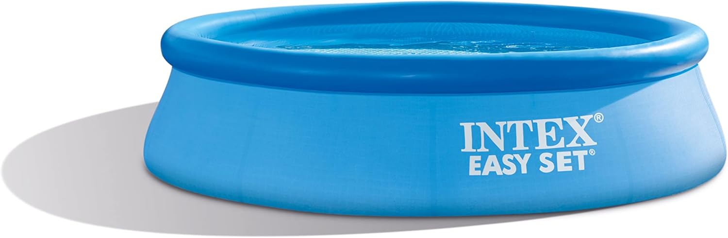 Intex 28167EH Easy Set Inflatable Swimming Pool Set: 15ft x 48in ?Includes 1000 GPH Cartridge Filter Pump ?Removable Ladder ?Pool Cover ?Ground woonhhop