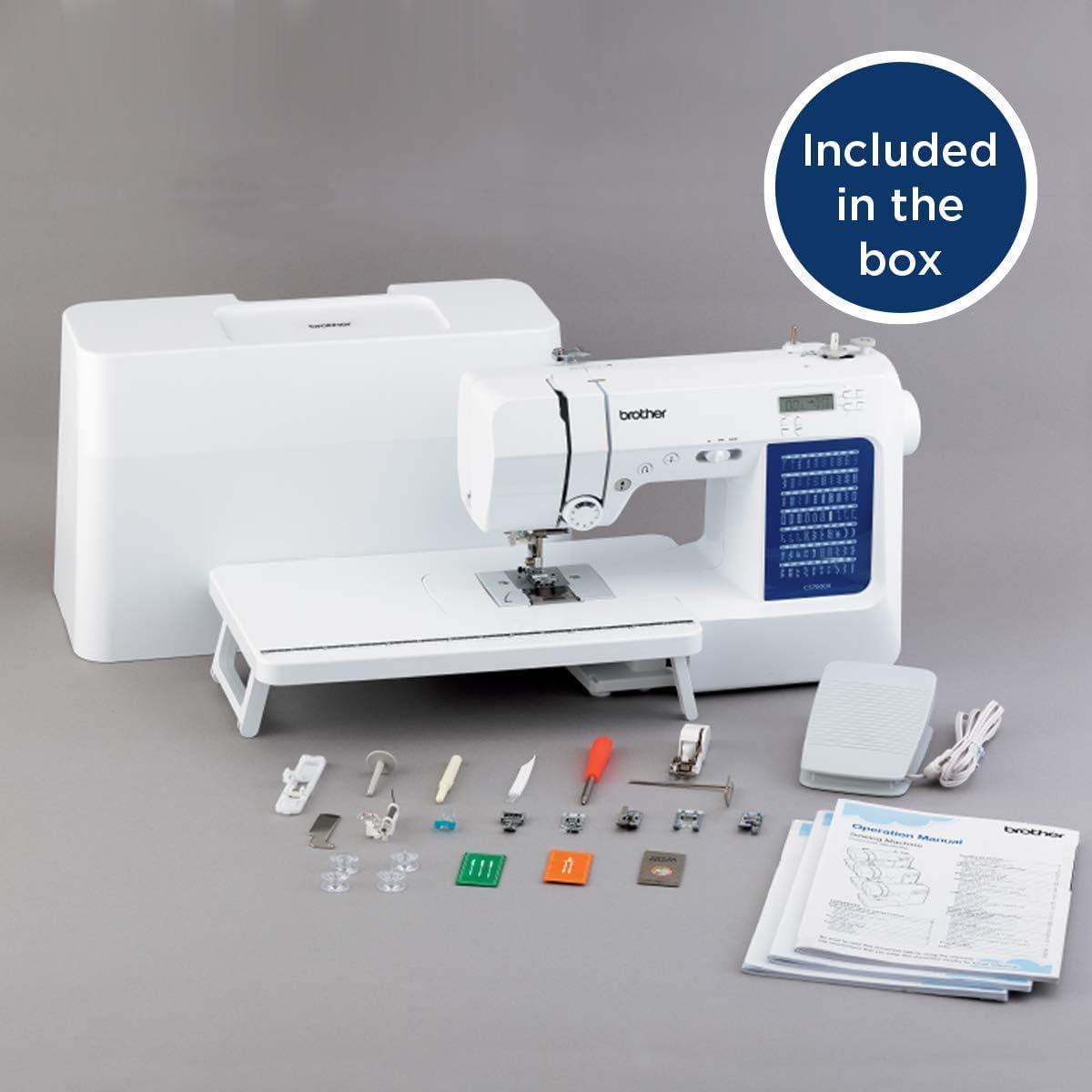 Brother CS7000X Computerized Sewing and Quilting Machine, 70 Built-in Stitches, LCD Display, Wide Table, 10 Included Feet wourant
