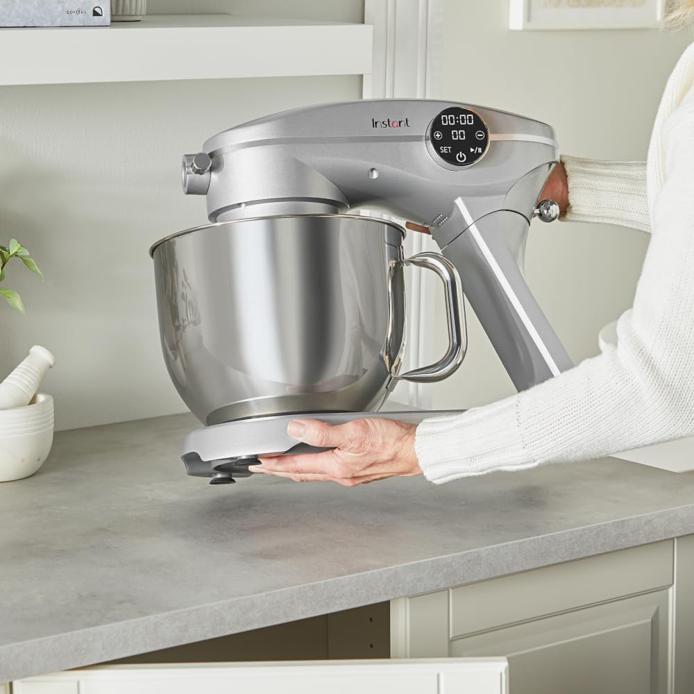 Instant Pot Instant Stand Mixer Pro 600W 10-Speed Electric Mixer with Digital Interface,7.4-Qt Stainless Steel Bowl,Dishwasher Safe Whisk,Dough Hook and Mixing Paddle wourant