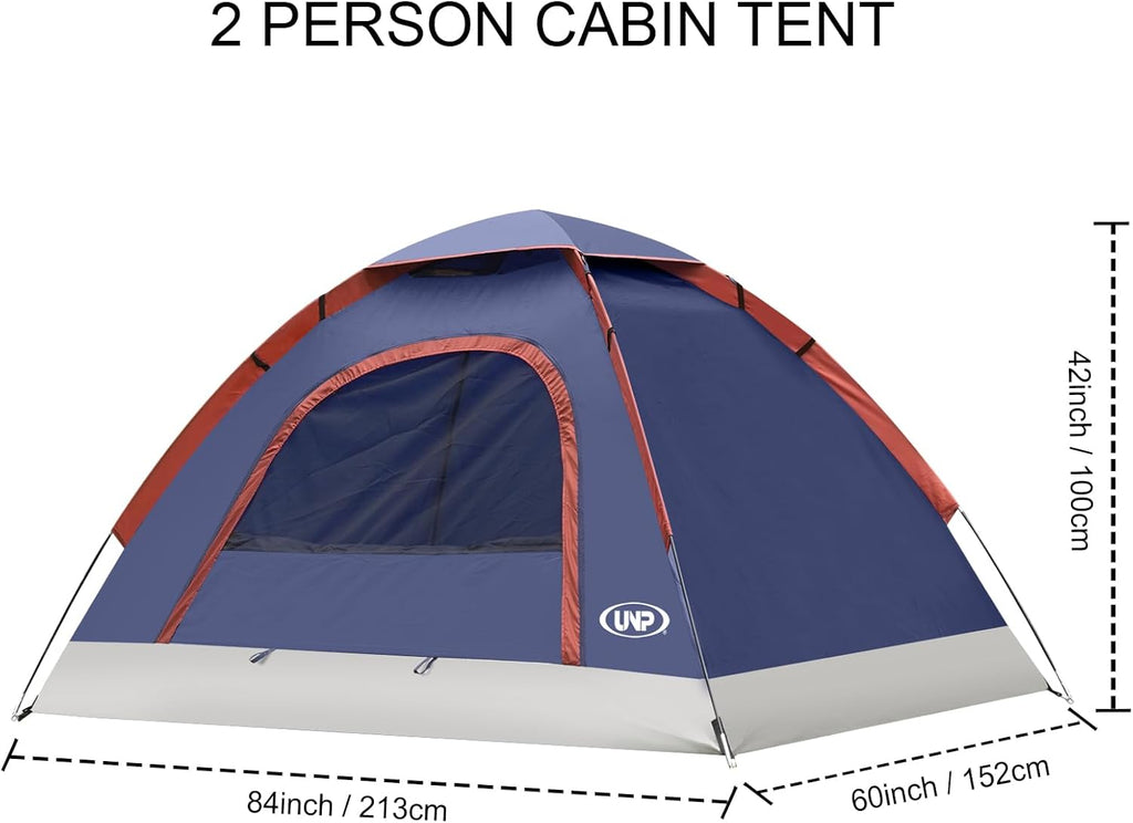 Camping Tent 2/3/4/6 Person Dome Tent Portable Camping Tent for Outdoor and Backpacking Beach wourant