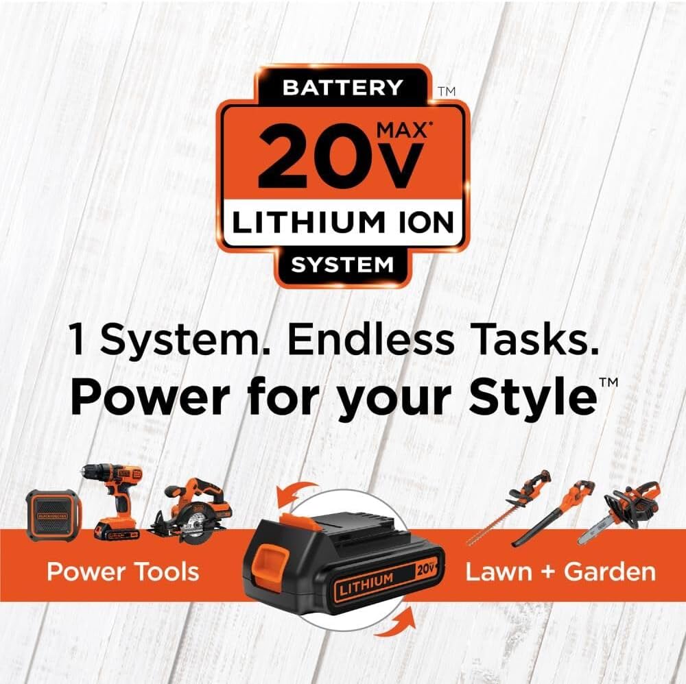 BLACK+DECKER 20V MAX POWERCONNECT Power Drill Cordless Drill Driver Electric Screwdriver with 30 Piece Bit Set and Drivers Kit, Battery and Charger Included (LD120VA) wourant
