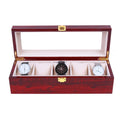 Jewelry Storage Box,Watch Organizer, 6 Slot PU Leather Storage Case, Gifts Birthday Gifts for Men and Women wourant