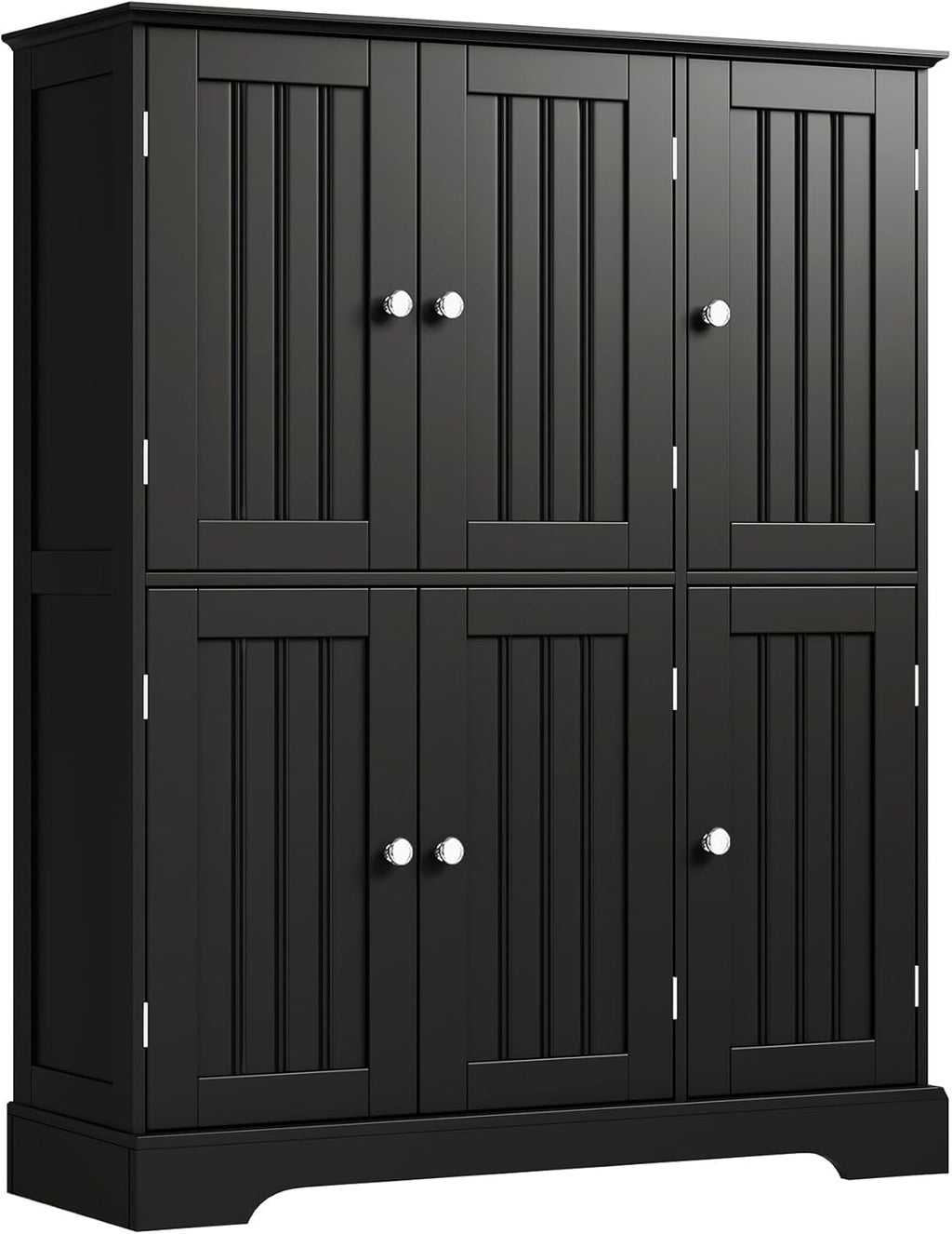 ChooChoo Bathroom Floor Cabinet, Modern Bathroom Storage Cabinet with 4 Door wourant