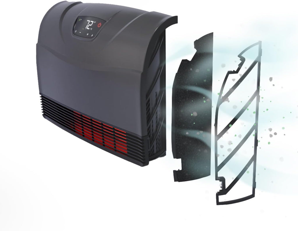 Heat Storm HS-1500-PHX-WIFI Infrared Heater, Wifi Wall Mounted wourant