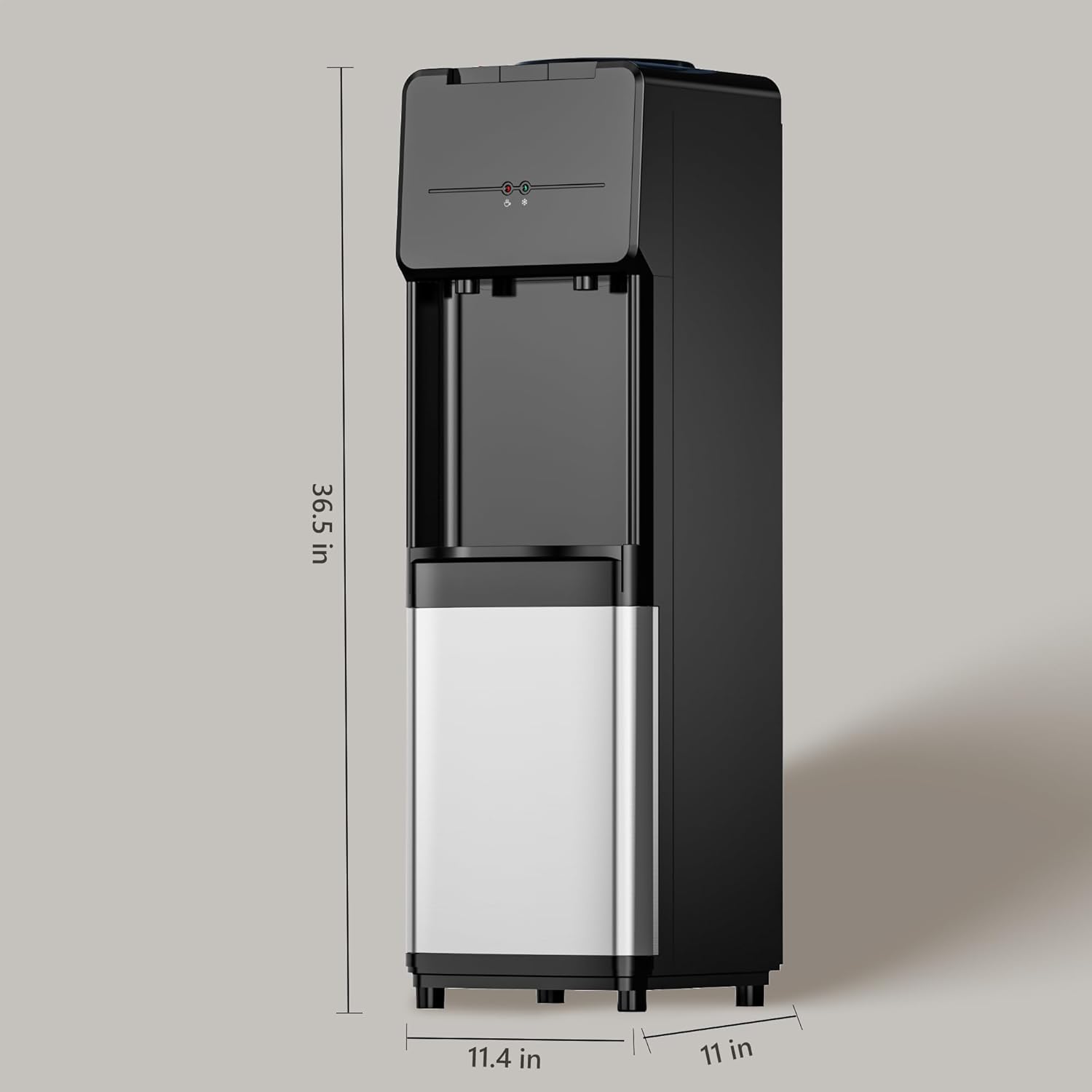 Euhomy Hot Cold Water Dispenser Top Loading Water Dispenser for 3 or 5 Gallon Bottles wourant