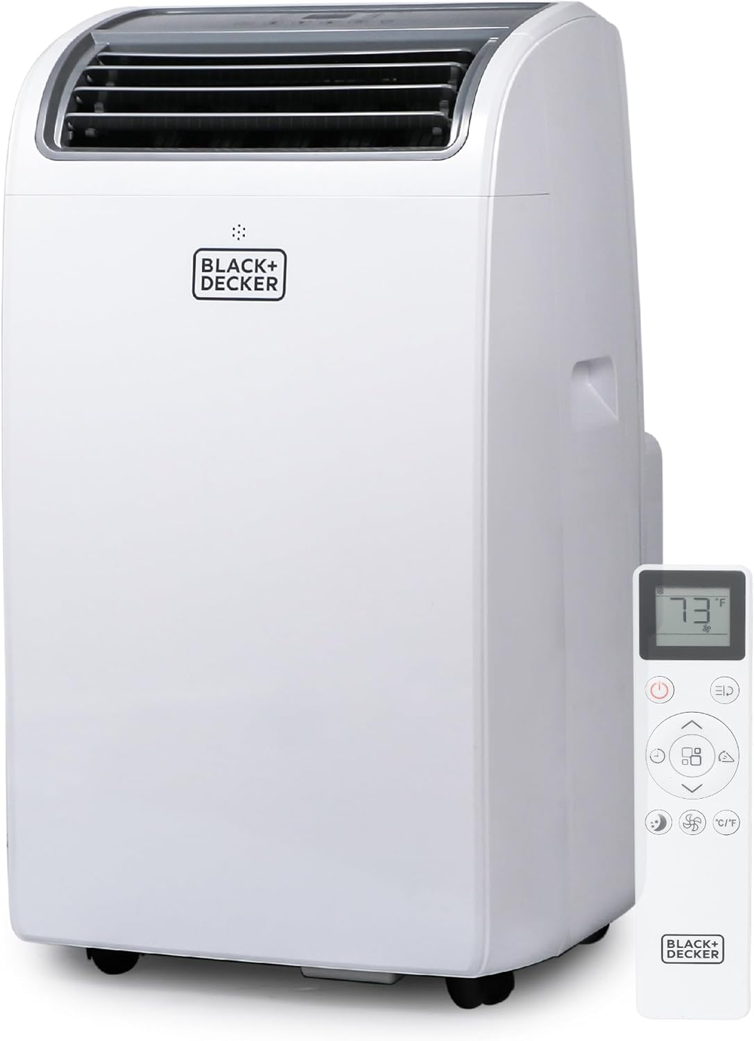 BLACK+DECKER Smart Portable Air Conditioner, 14,000 BTU for Rooms up to 700 Sq. Ft., Smart Portable AC with Follow Me Remote and Window Kit, BPACT14WT, White woonhhop