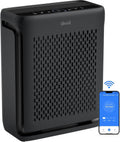 Large-room air purifier for home use with air quality monitor, washable pre-filter, and pet-friendly wourant