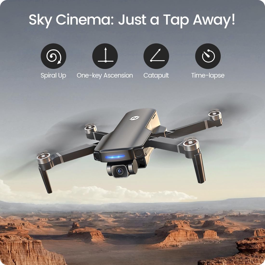 Holy Stone GPS Drone with 4K UHD Camera for Adults Beginner; HS360S 249g Foldable FPV RC Quadcopter with 10000 Feet Control Range, Brushless Motor, Follow Me, Smart Return Home, 5G Transmission wourant