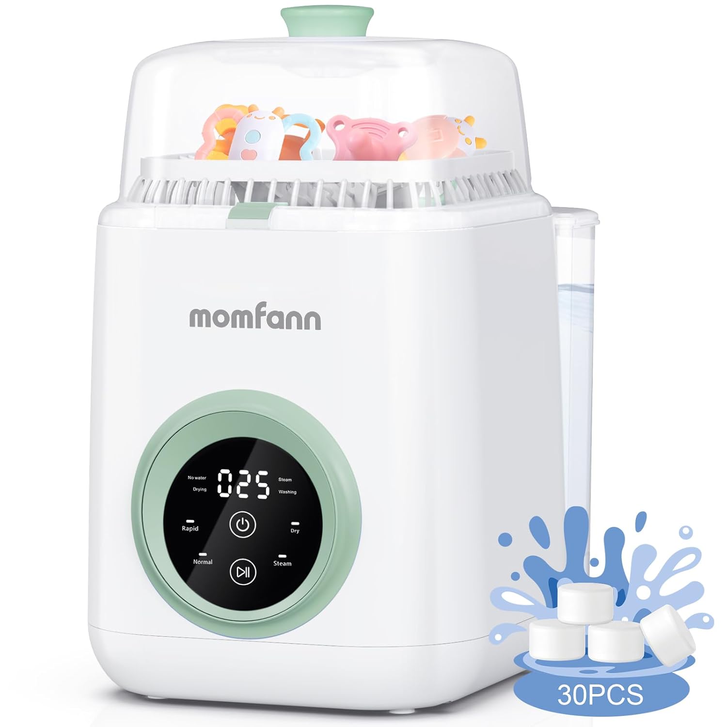 Baby Bottle Washer-19 Min Rapid Wash, Sterilizer and Dryer, All-in-One Cleaner, Bottles, Pump Parts & Baby Essentials wourant